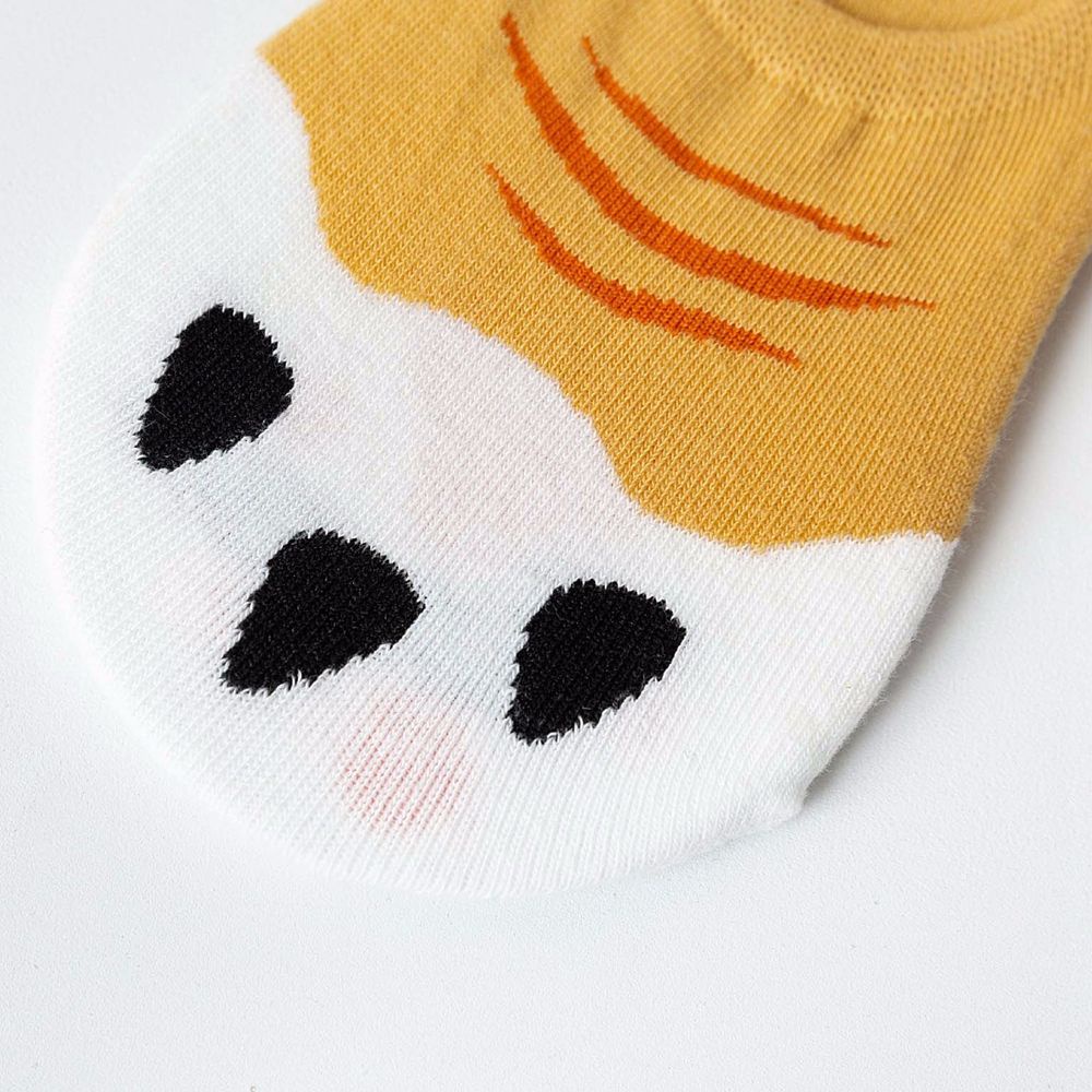 Đôi tất cotton mỏng họa tiết bàn chân mèo dễ thương phong cách Nhật Bản cho nữ