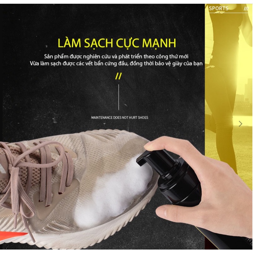 Bộ Kit Cao Cấp 4in1 Vệ Sinh Giày Sneaker Cleaning 150ml Có Tặng Kèm Bàn Chải Và Khăn Khăn Lau Giày Quick Wipes 12 Miếng