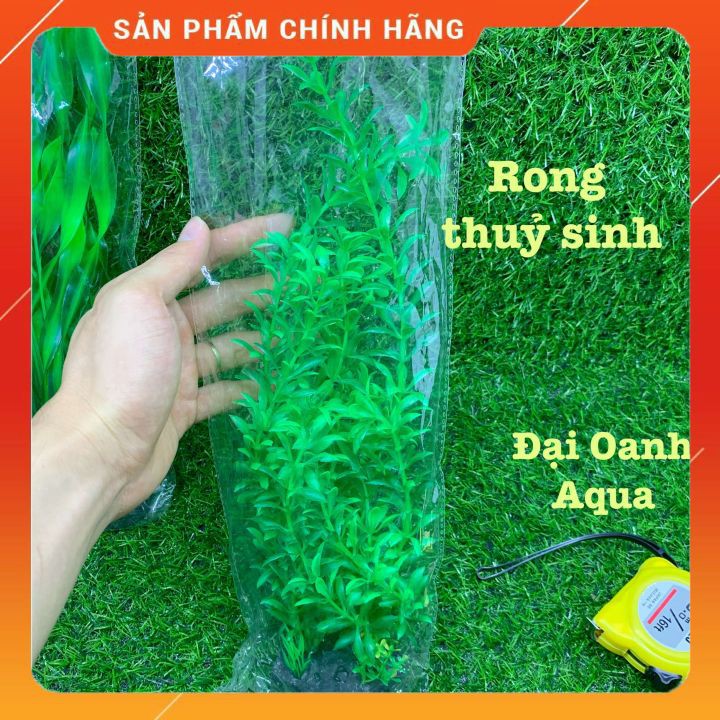 Cây Nhựa Thủy Sinh Trang Trí Bể Cá Cảnh Cao 38cm-Cây Cảnh Thủy Sinh Giả Trang Trí Bể Cá Cảnh