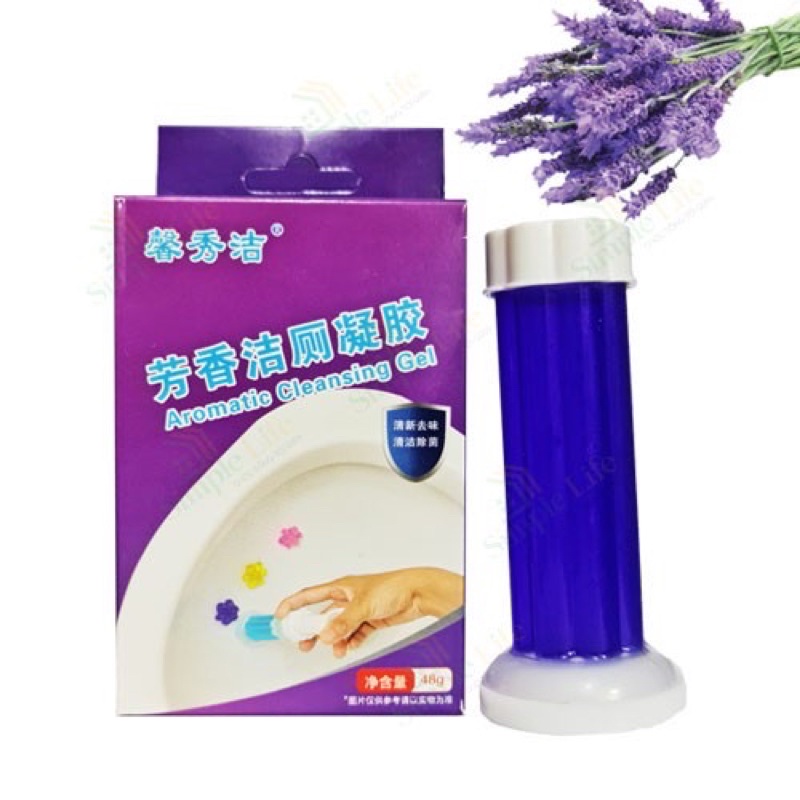 Gel thơm khử trùng bồn cầu gel khử mùi bồn cầu dạng thạch hình bông hoa với 6 mùi thơm cho nhà vệ sinh