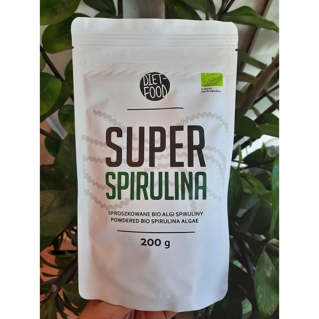 Bột tảo xoắn Spirulina hữu cơ Diet food 200gr