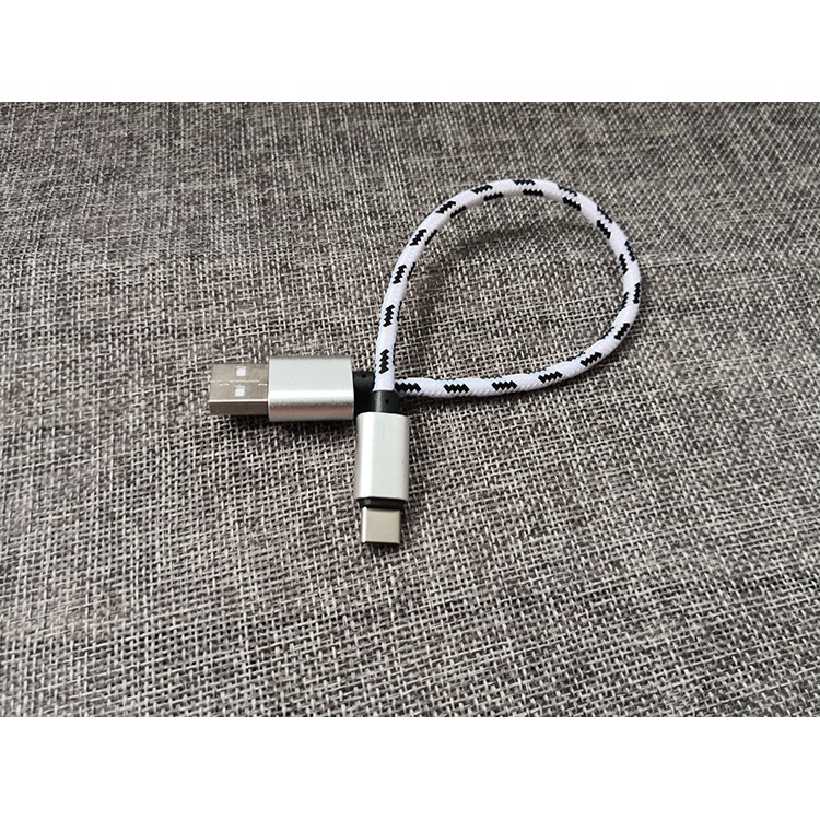 Dây Cáp Sạc Truyền Dữ Liệu Ngắn 25cm Cho android / apple type-c xiaomi samsung huawei oppo