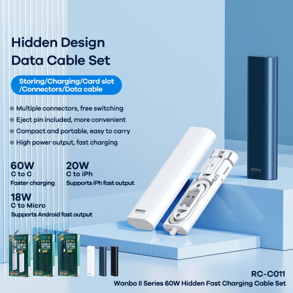 Cáp Sạc Nhanh 60W Cáp Dữ Liệu Điện Thoại Di Động Type-C Bộ Sạc Usb Hộp Đựng Cho Iphone Huawei Xiaomi Samsung.