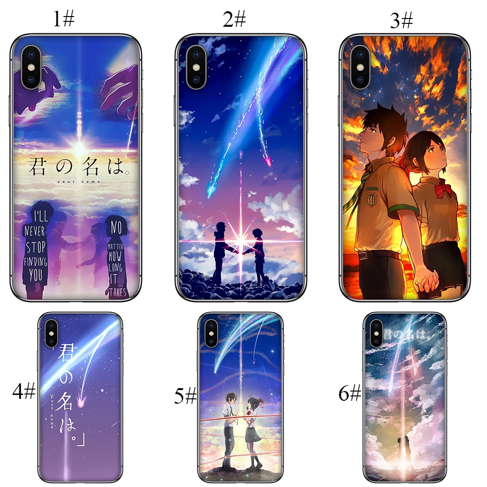 Ốp điện thoại in hình anime Tên cậu là gì? thời trang cho iPhone 5 5s 6 6s Plus 7 8 X s Max