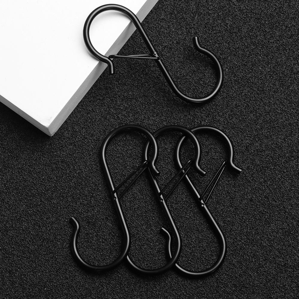 Set 4 Móc Treo Đồ Hình Chữ S Chống Rơi Chịu Được Sức Nặng Cho Nhà Tắm