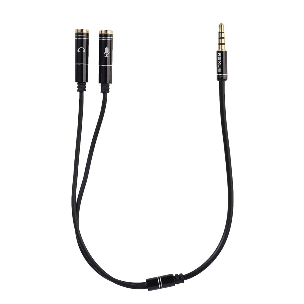 Dây cáp chia cổng âm thanh 3.5mm từ 1 đầu đực sang 2 đầu cái chuyên dụng