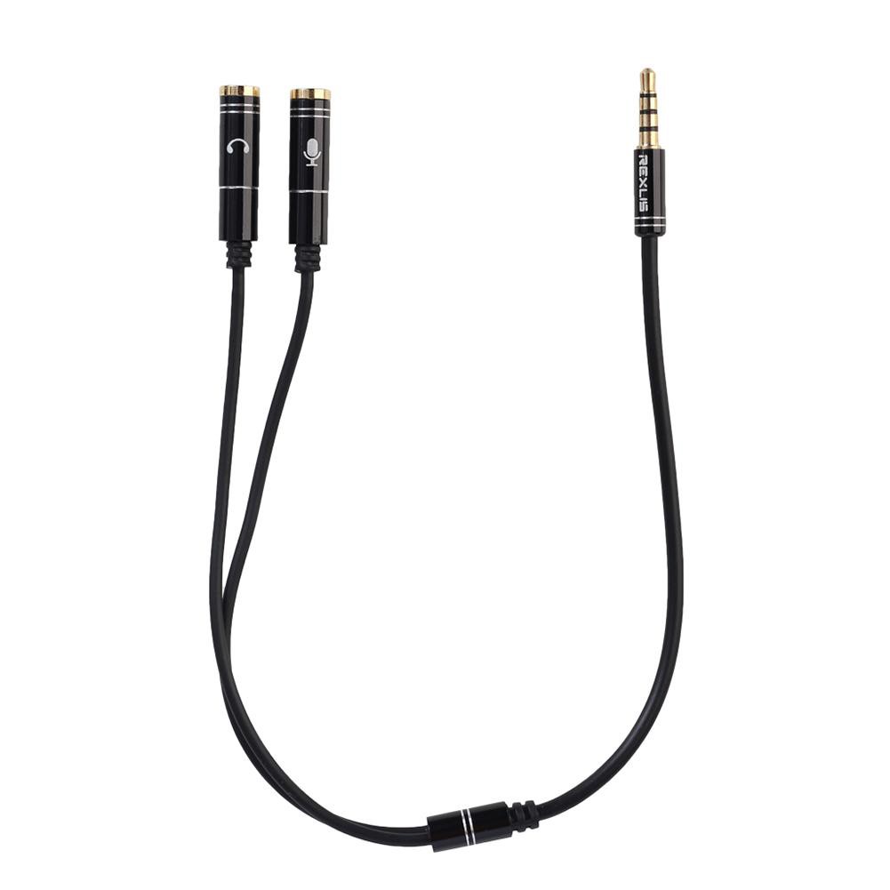 Giắc chia tai nghe mic 3.5mm mạ vàng