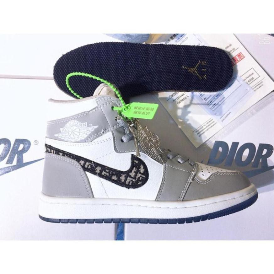 Giày thể thao Jodan dior màu xám cao cổ và thấp cổ 2021 | BigBuy360 - bigbuy360.vn