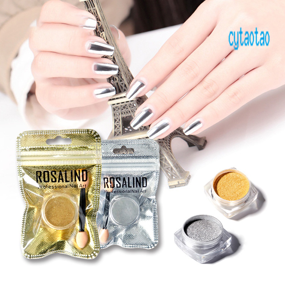 Bột Tráng Gương Lấp Lánh 2g Trang Trí Móng Tay CT- ROSALIND