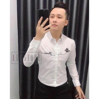 Áo sơ mi nam thêu ong gc