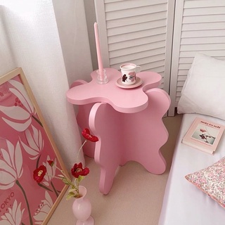 Bàn cafe mini curvy pastel table side phong cách Hàn Quốc