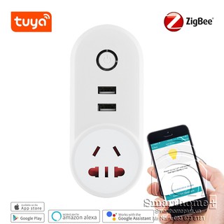 Mua Ổ Cắm Thông Minh Zigbee Tuya 16A Có Sạc USB ZTC1