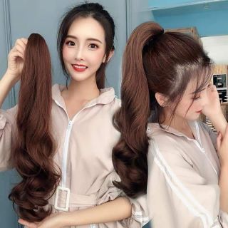 Tóc giả ngoạm kẹp xoăn dài