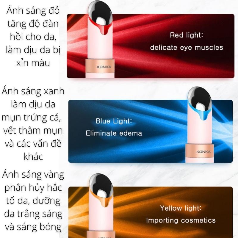 Máy Massage Mắt KONKA KZ-Y8 Làm Mờ Nếp Nhăn Nâng Cơ Giảm Thâm Quầng Đánh Tan Bọng Mắt Chống Lão Hóa