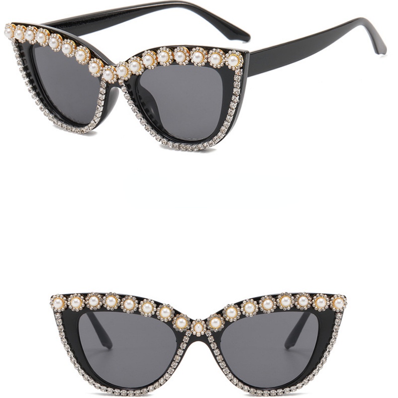 (JIUERBA) Kính Mát Đính Kim Cương Thời Trang Phương Tây Cho Bữa Tiệc