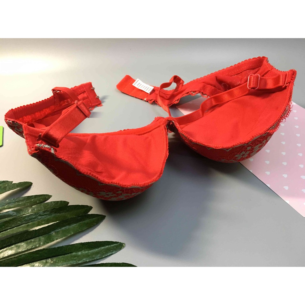 Áo ngực áo lót Hao Mei dây áo ren thêu bông nổi đẹp bắt mắt 8338