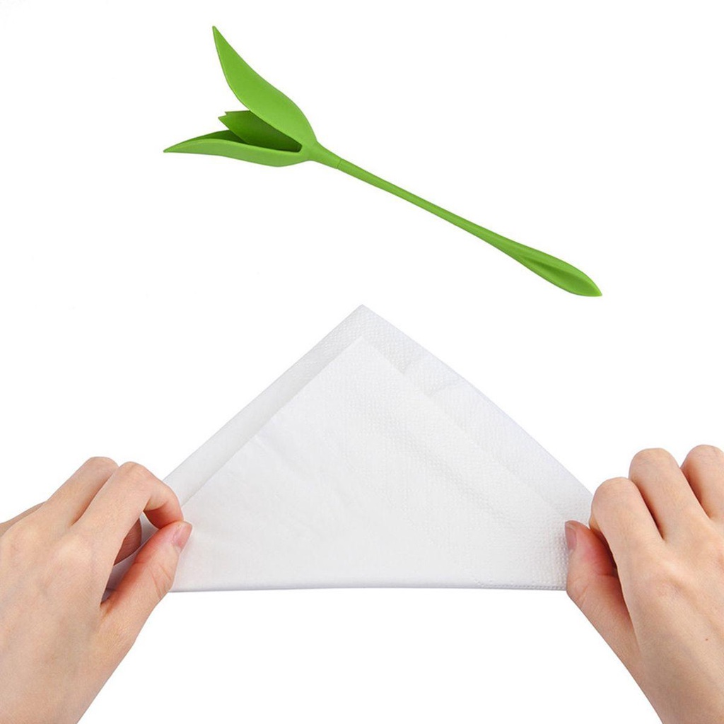 Lloyd Vòng Nhẫn Giữ Khăn Ăn Trong Khách Sạn Đám Cưới Nhà Cửa Nụ Nụ Nụ Nụ Hoa Xanh