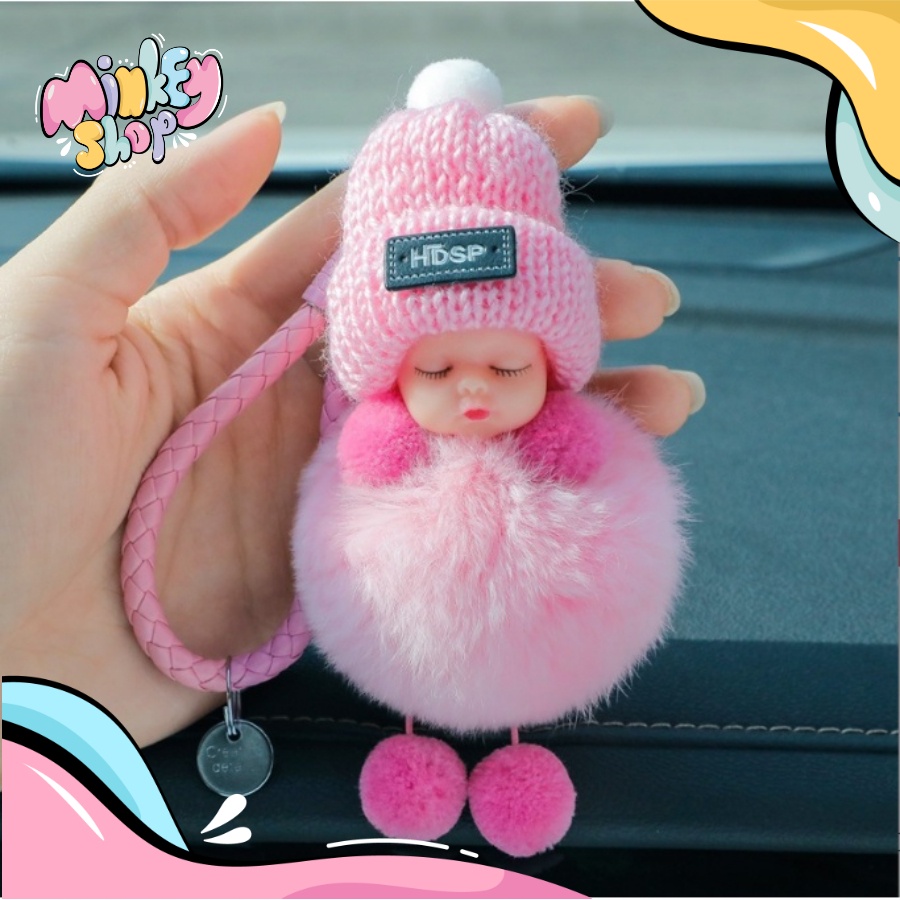 Móc Khóa Đẹp Hình Bé Áo Len Cute phụ kiện Túi Xách dễ thương -Minkey