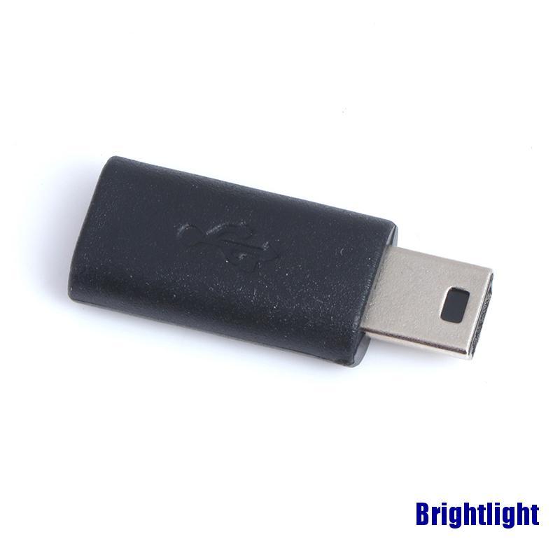 Đầu Chuyển Đổi Micro Usb Female Sang Mini Usb Male Màu Đen