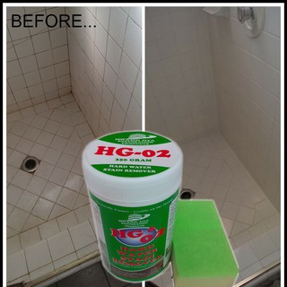 Bột tẩy mốc rỉ sét cặn phèn trên gốm sứ -hg-02 hard-water-stain-remover shower 350gr