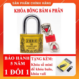 [ FREESHIP ]  ổ khóa Khoá nhà ZORO 6 phân thường tiger chìa kiếm