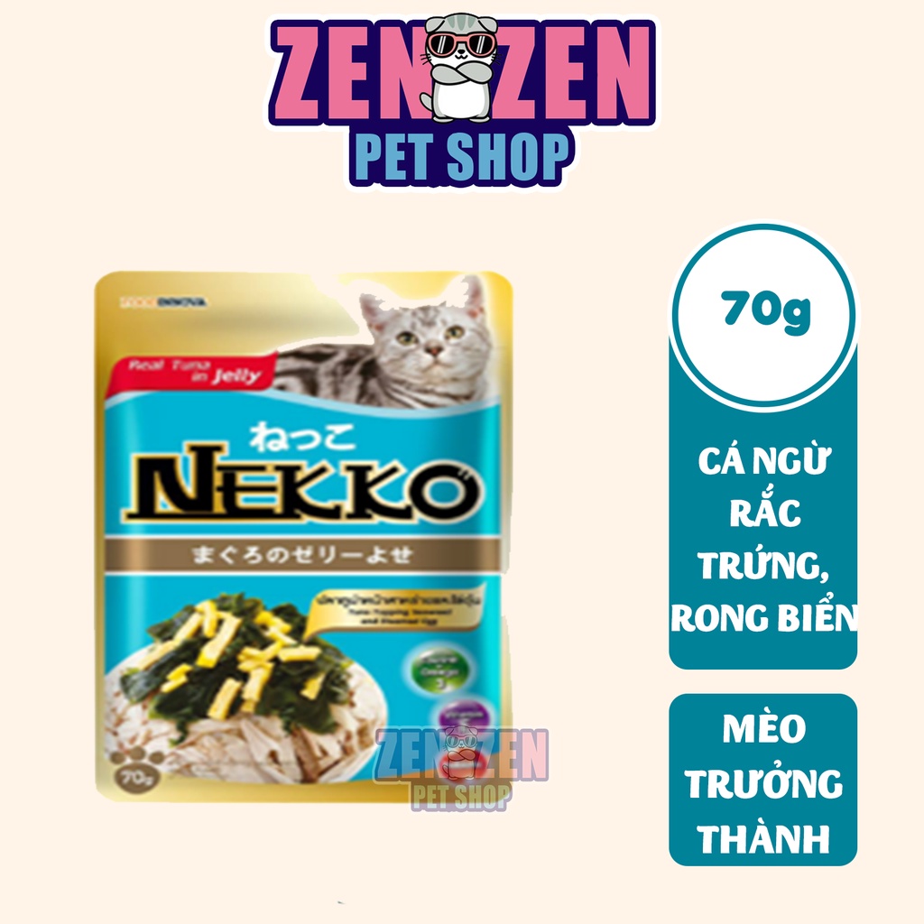 Pate nekko 70g Dành cho mèo Con 1-12 tháng tuổi, Mèo Trưởng Thành