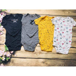 Body suit _ Body liền thân dài tay cotton cho bé trai và bé gái sơ sinh từ 3-14kg, hàng xuất dư Carter