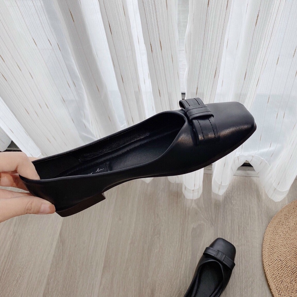 Giày búp bê da nhung em mềm chân