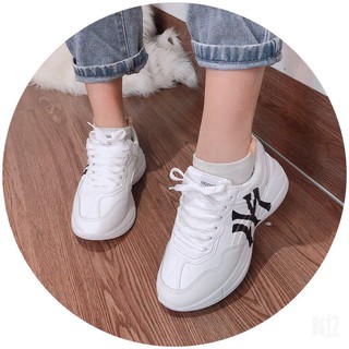 Giày sneaker nữ mới nhất ,chất đẹp NewY [FREE SHIP] (kem, trắng)