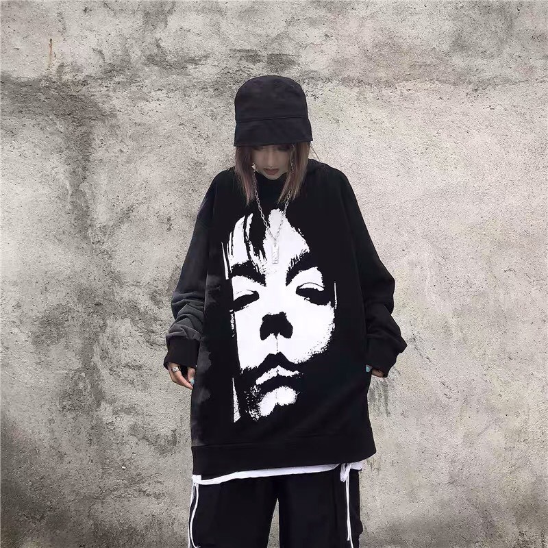 Áo Sweater MẶT NGẦU Ulzzang Unisex 1hitshop