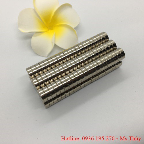 50 Viên Nam Châm Vĩnh Cửu 15x5 Lỗ 8x4mm Mạ Nikel Lực Từ N35 Giá Rẻ