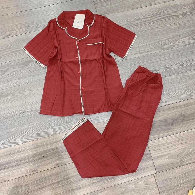 BỘ PIJAMA CHẤT ĐŨI HÀN MẪU TRƠN