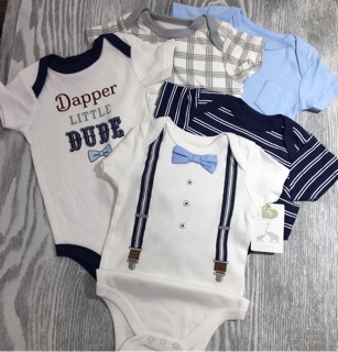 Set 5 body bé trai nhiều size (6-9-12 tháng)