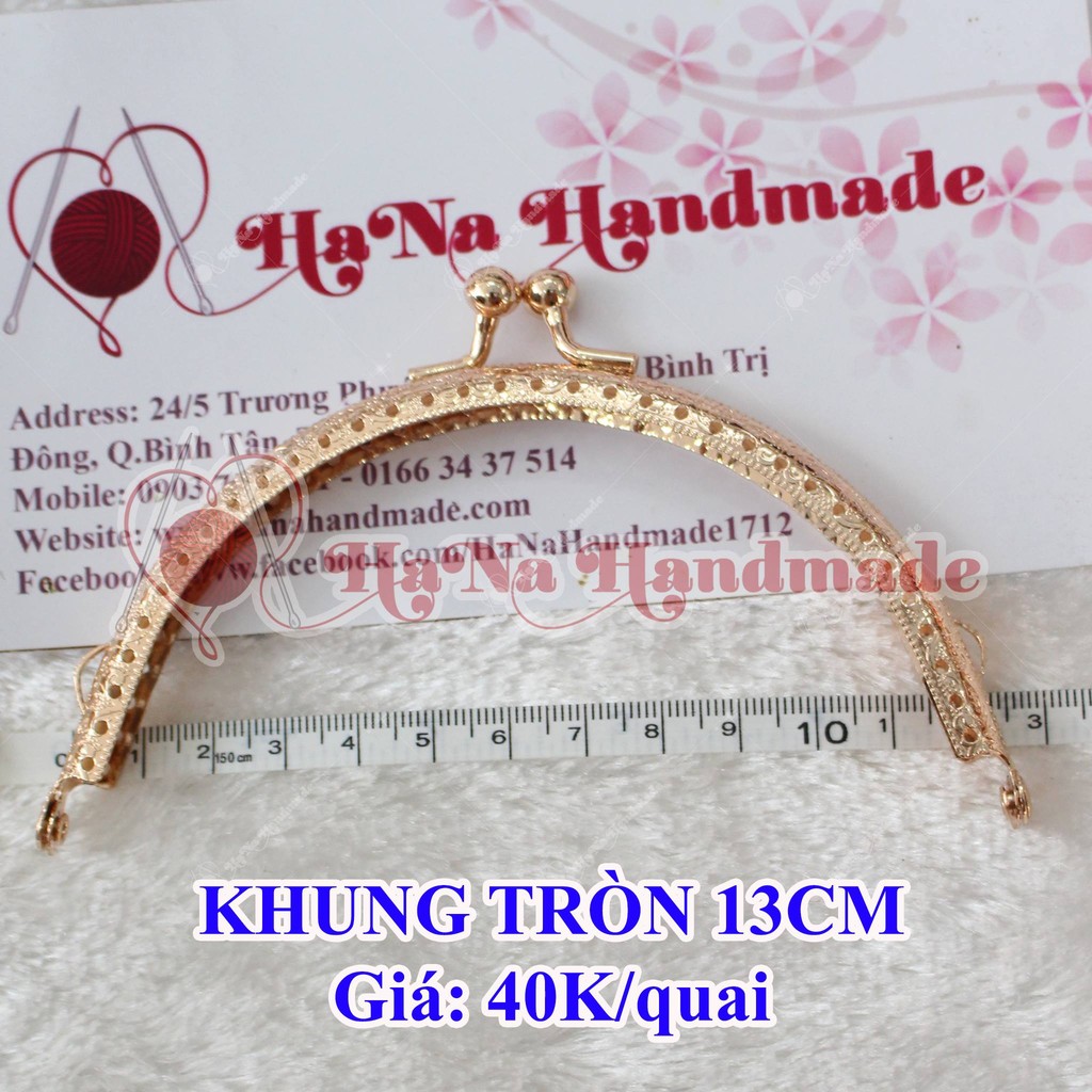 Khung Tròn Vàng (8.5cm, 10.5cm &amp; 12.5cm)