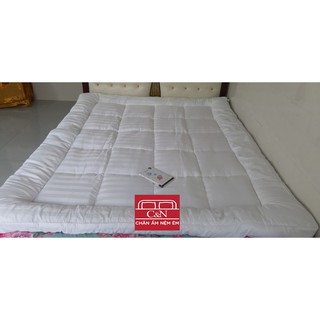 Tấm làm Mềm Đệm dày 9cm vải sọc 3 phân 1m6