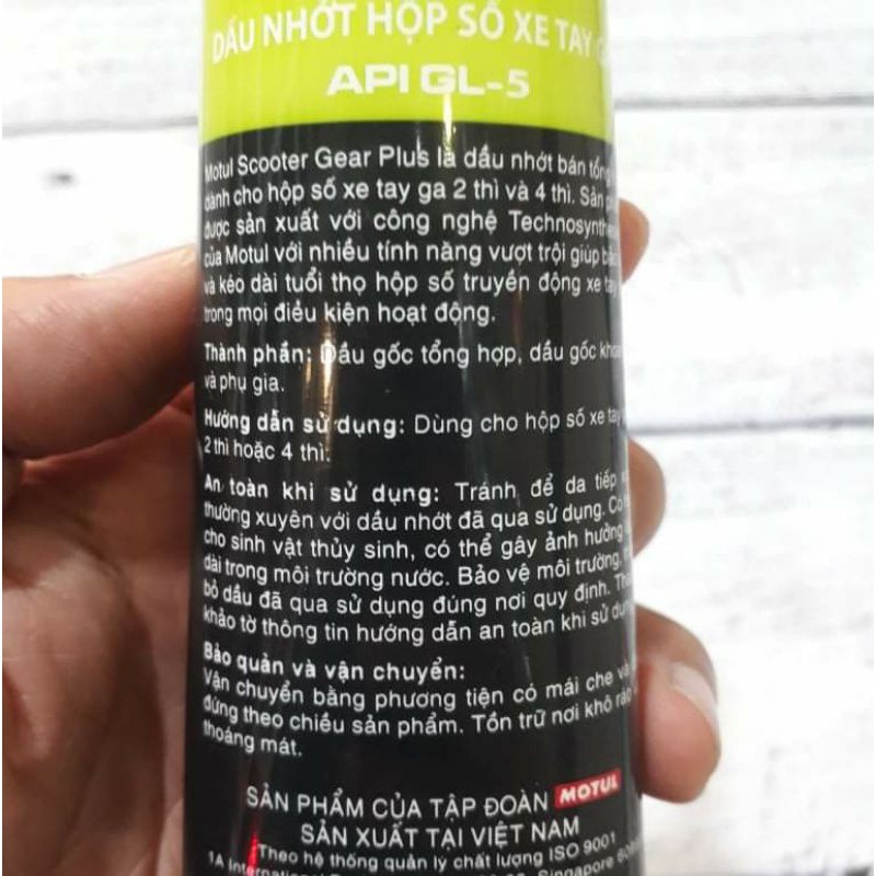 Nhớt hộp số , láp tay ga cao cấp Motul 80w90 120ml