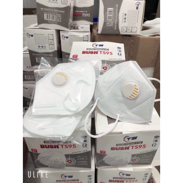 Khẩu Trang Van Logo Dập BUSH TS95 ( Hàng Công Ty ) 10C/1 Hộp