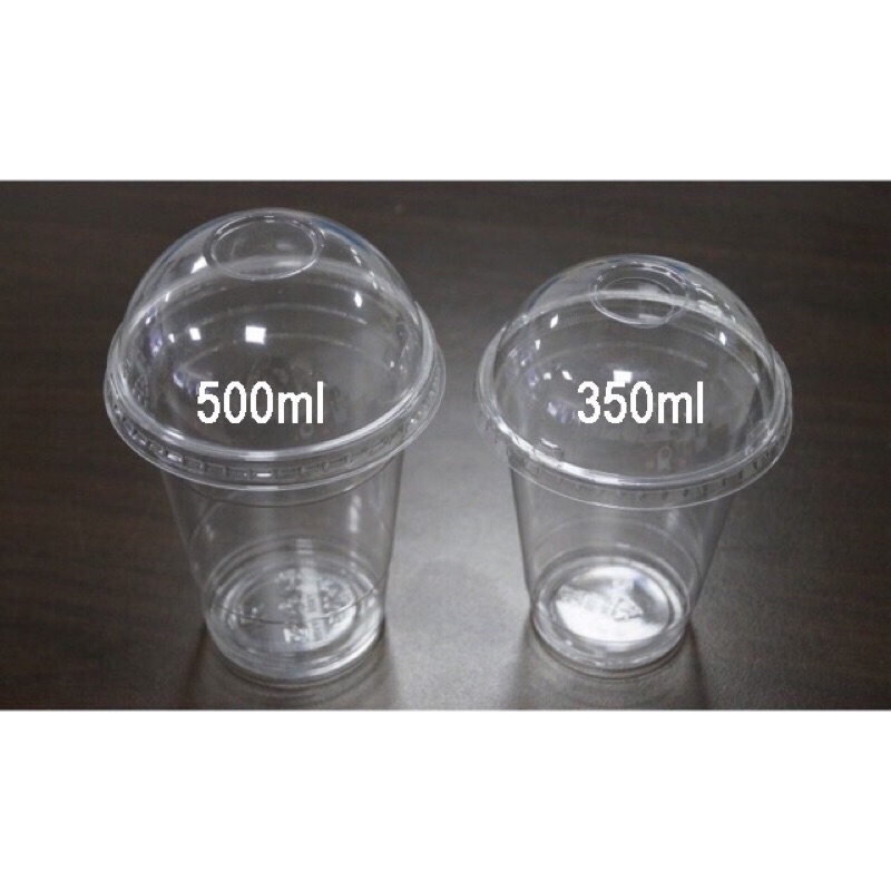 50 cốc nhựa PET có nắp vồng trong suốt đẹp đựng trà sữa nước soda hoa quả…