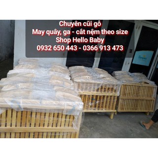 Cũi gỗ 2 tầng cho bé với kt 125*80*90