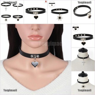 Choker chất liệu da PU cá tính cho nữ