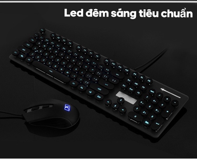 COMBO Bộ Bàn Phím Và Chuột Có Dây Cao Cấp N518 Pro (Có Dây-Có Đèn) | BigBuy360 - bigbuy360.vn