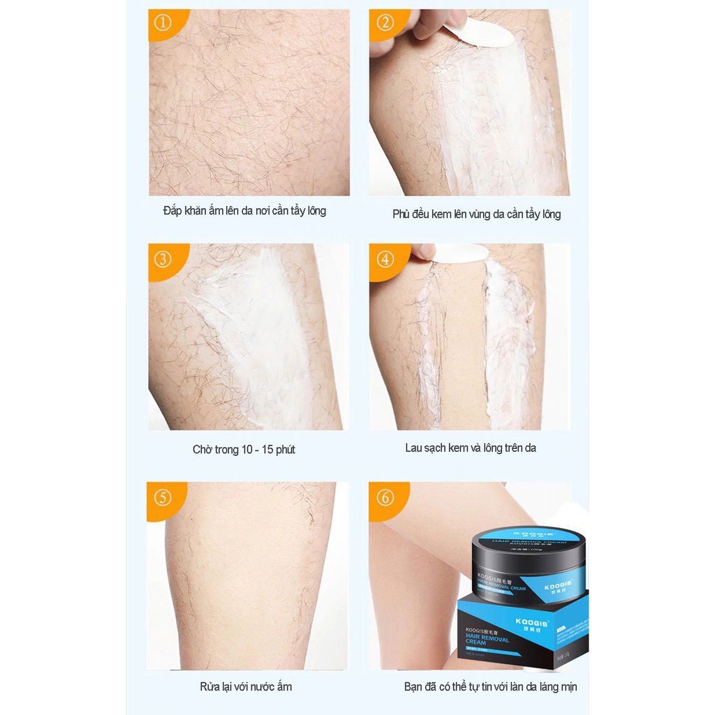 Kem Tẩy Lông Nách, Chân Tay, Vùng Kín, Tái Tạo Làn Da KOOGIS Cho Nam Nữ Nhẹ Dịu, An Toàn Và Hiệu Quả | BigBuy360 - bigbuy360.vn