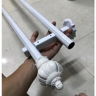 Thanh treo rèm 2 lớp full phụ kiện