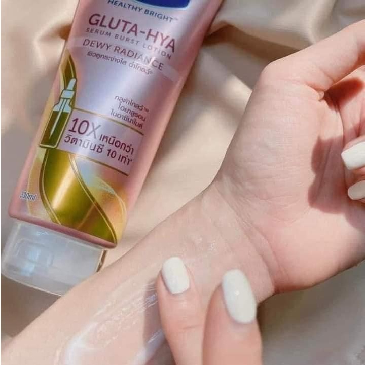 Dưỡng Thể VASELINE 10X SERUM GLUTA-HYA 330ML Mẫu Mới Nhất Thái Lan