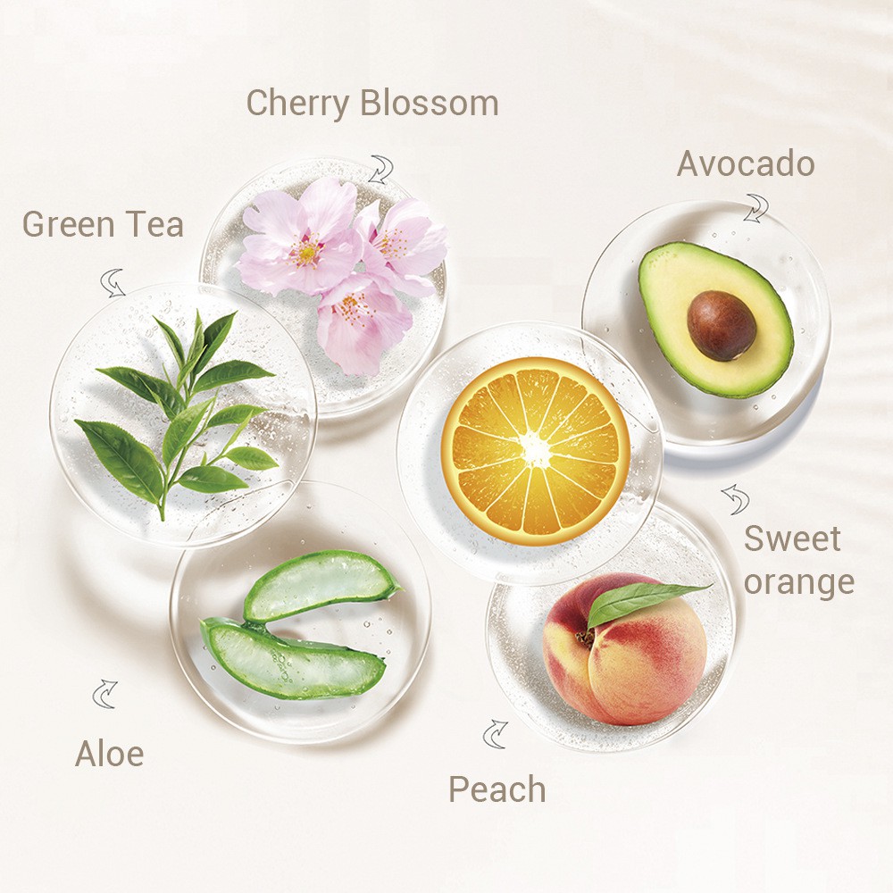 Beauty☛ Fruit Facial Mask Advanced Formula Whitening Moisturizing Water Locking Plant Extract Fresh Sheet Face Mask ☂