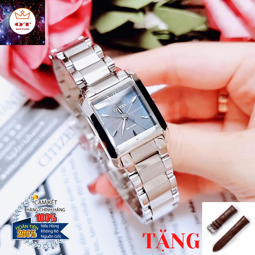 Đồng Hồ Nữ CITIZEN Eco-Drive EW5551-56N Chính Hãng Tặng Dây Da Cao Cấp