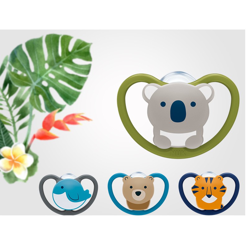 SET/ Tách lẻ Ti giả / Núm ty giả NUK Space Silicone 0-6M Ảnh thật Nana Shop - MOMY BABY - Chuẩn Germani