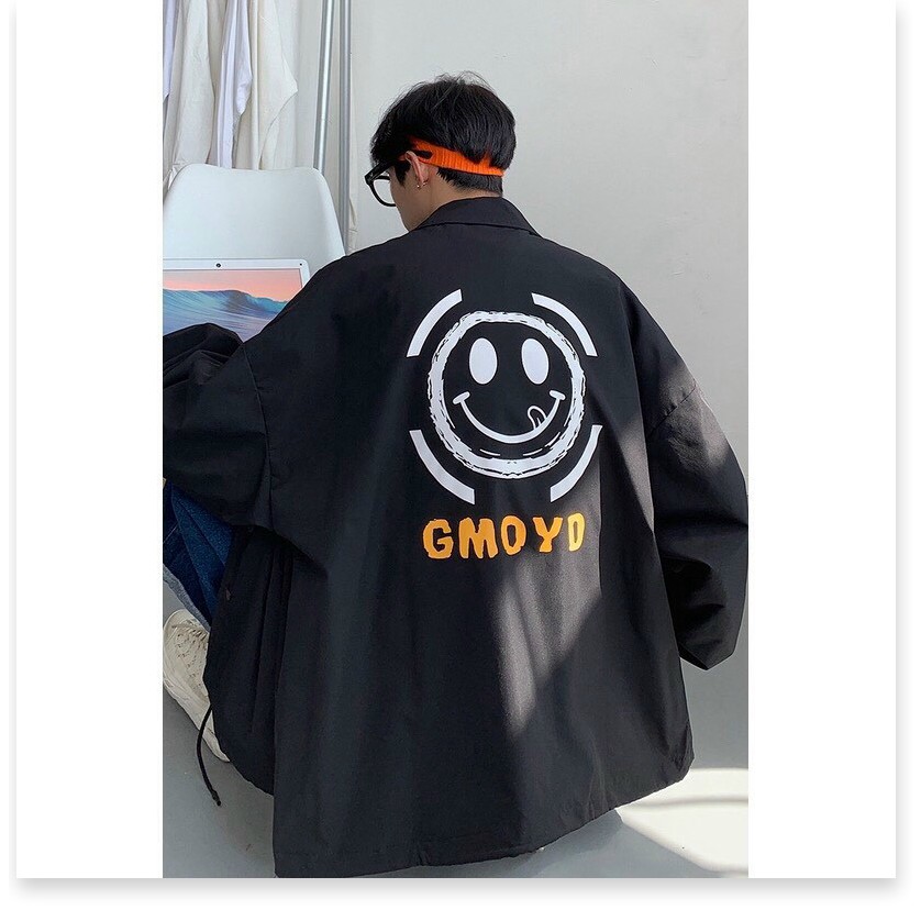 Áo khoác dù chống nắng kiểu dáng Sơ mi Unisex form rộng, cardigan nam nữ chuẩn form 75kg | BigBuy360 - bigbuy360.vn
