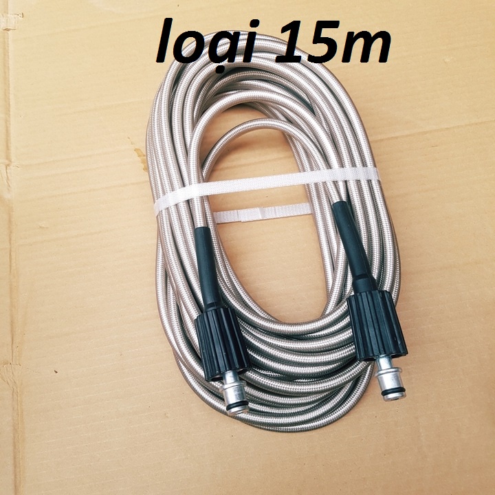 Dây xịt rửa xe áp lực cao dùng cho máy xịt rửa xe gia đình dây rửa xe cao áp 3 lớp loại 1