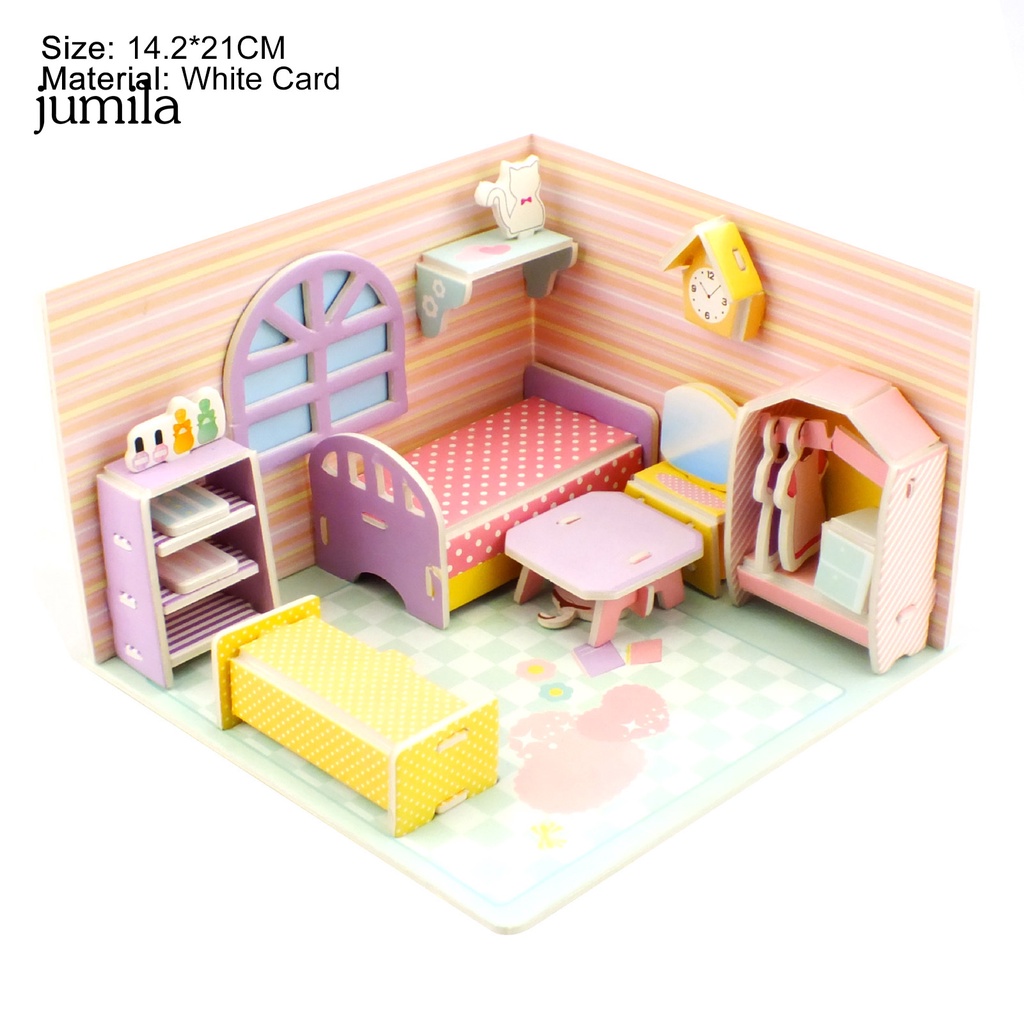 Bộ Xếp Hình 3d Bằng Giấy Cho Bé